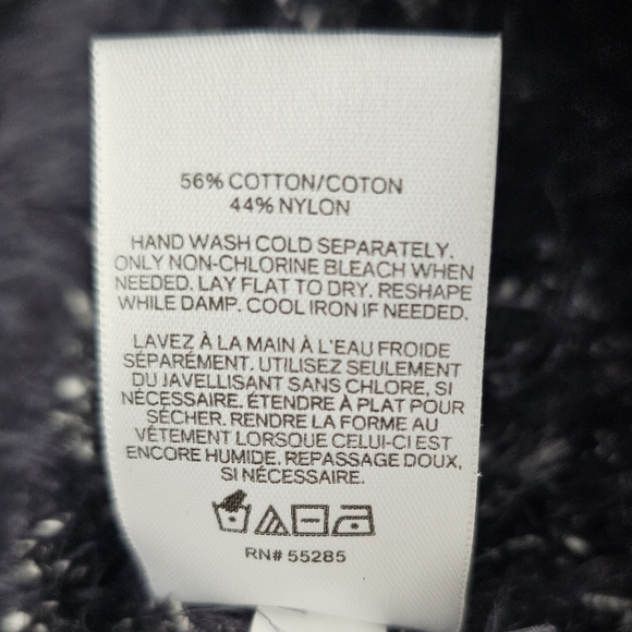 EXPRESS Heather Black Chunky Eyelash Sweater, S - Picture 5 of 9